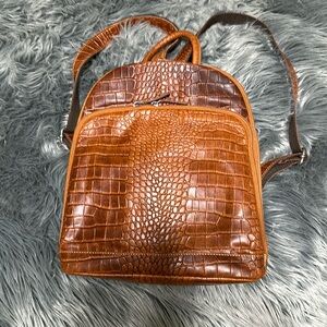 Jack Georges Leather Backpack